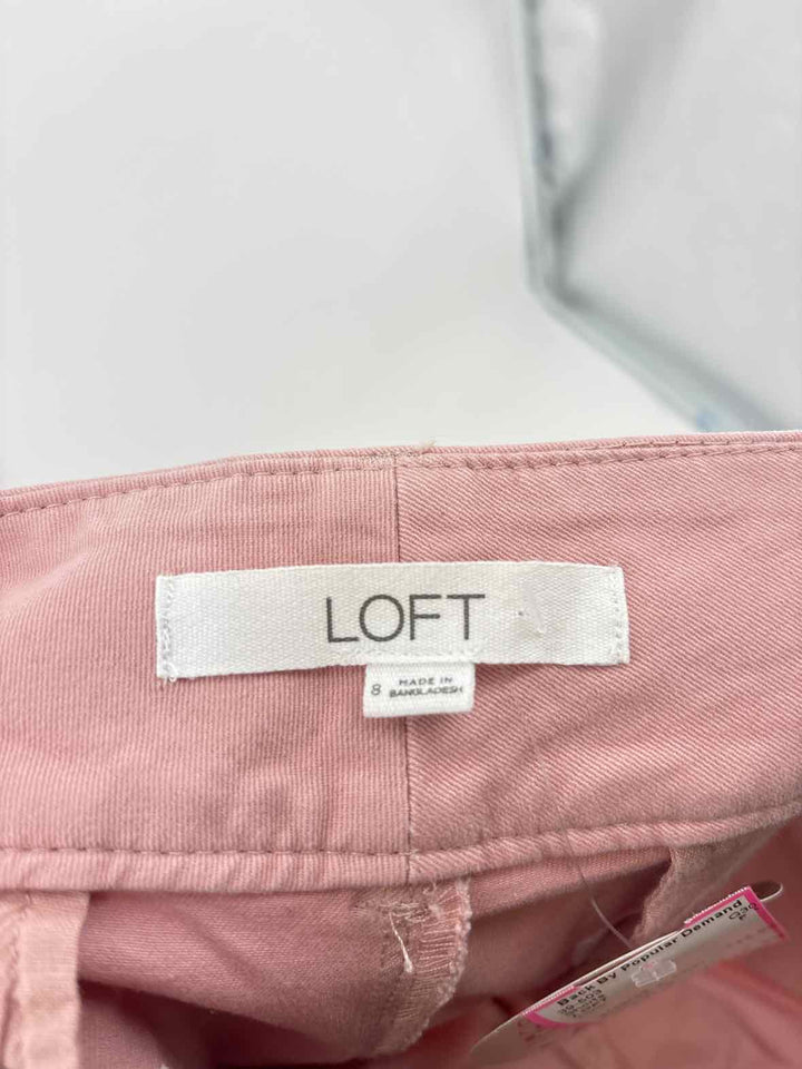 Size 8 LOFT Pink Shorts
