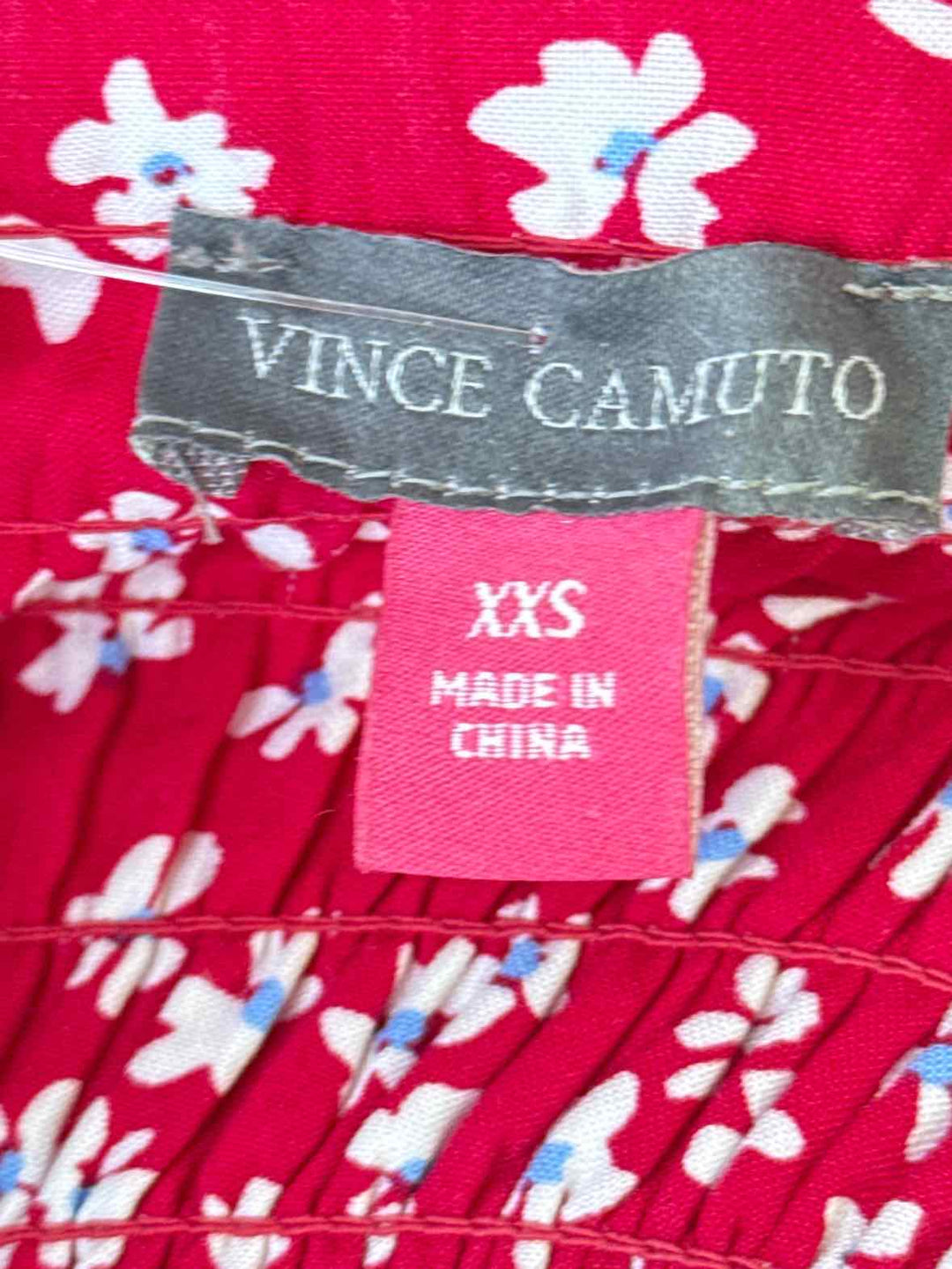 Size XXS Vince Camuto Red Print Jacket
