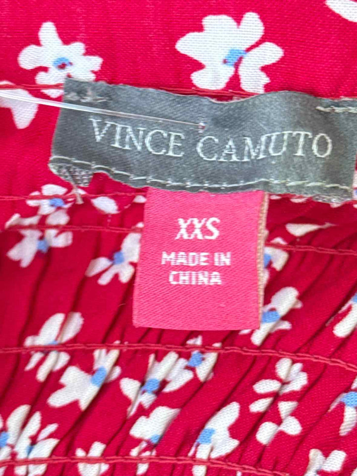 Size XXS Vince Camuto Red Print Jacket