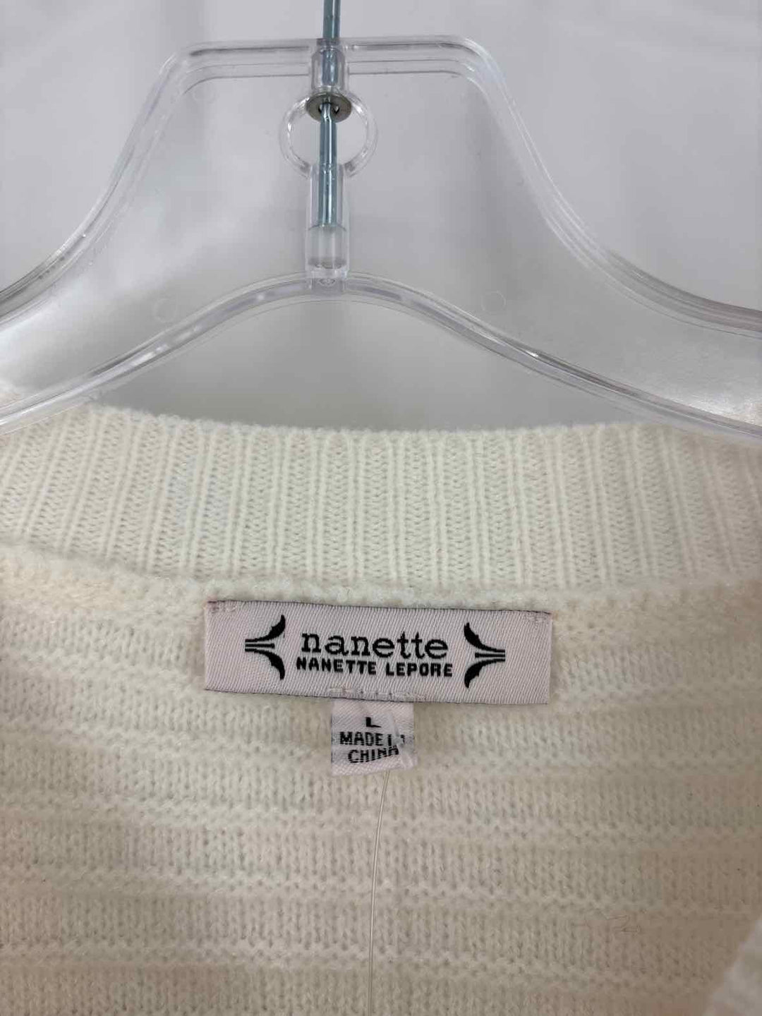 Size L NANETTE LEPORE Cream Sweater