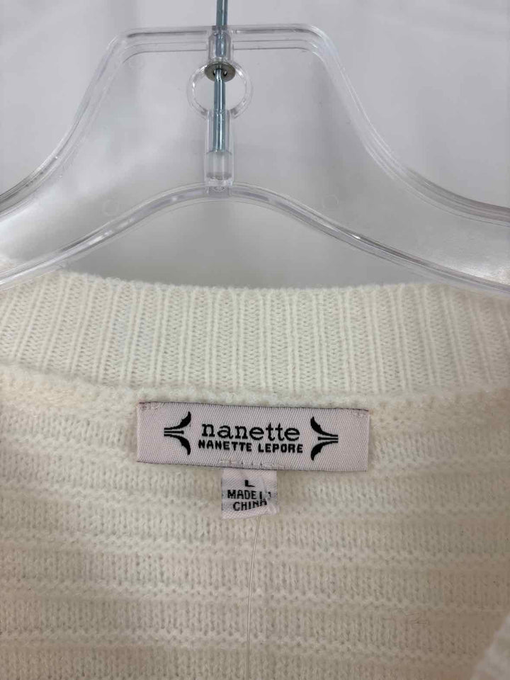 Size L NANETTE LEPORE Cream Sweater