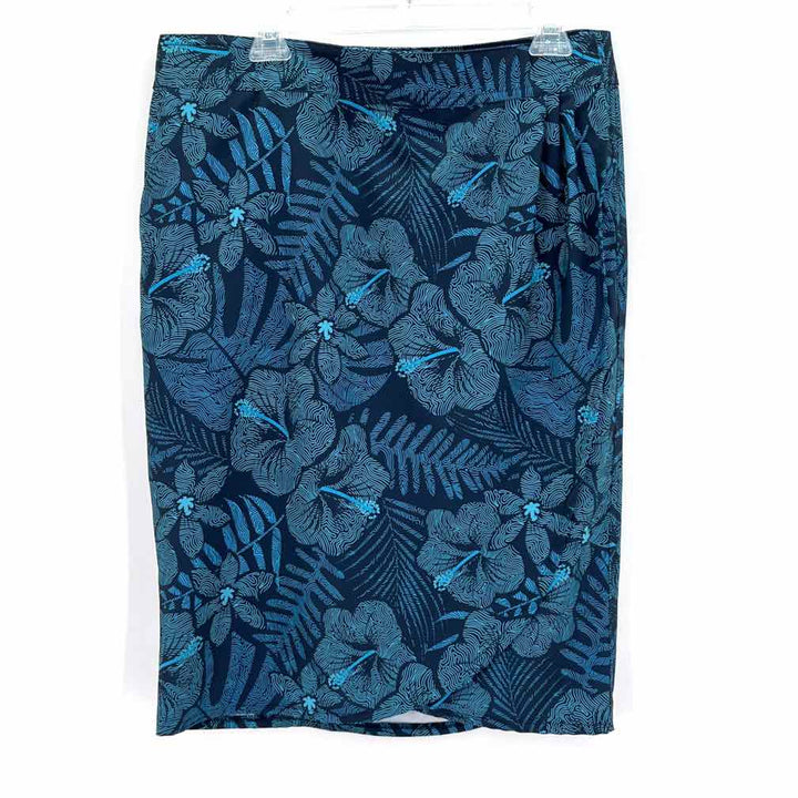 Size L Blue Print Skirt