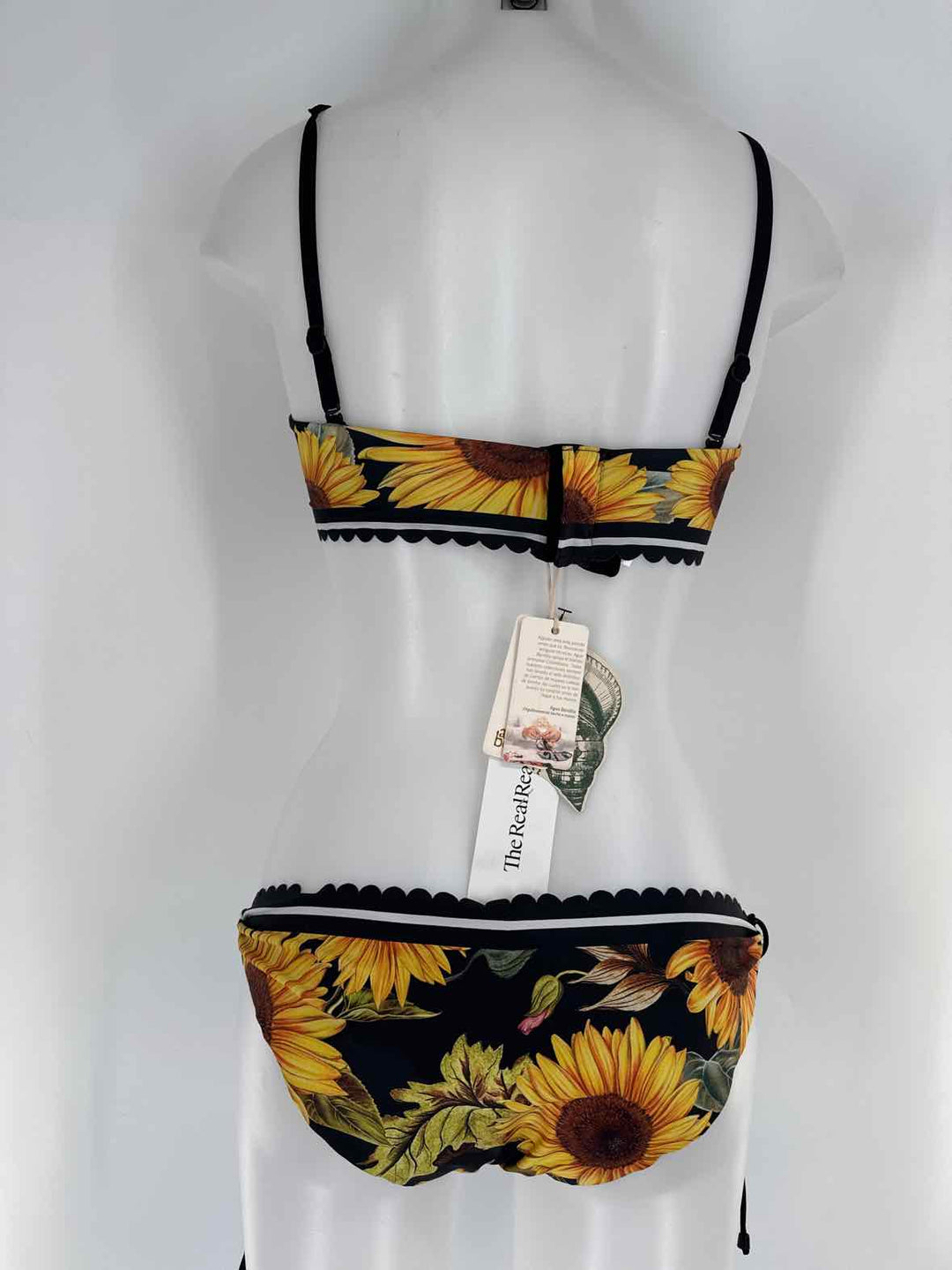 Size M Black Print Swimsuit