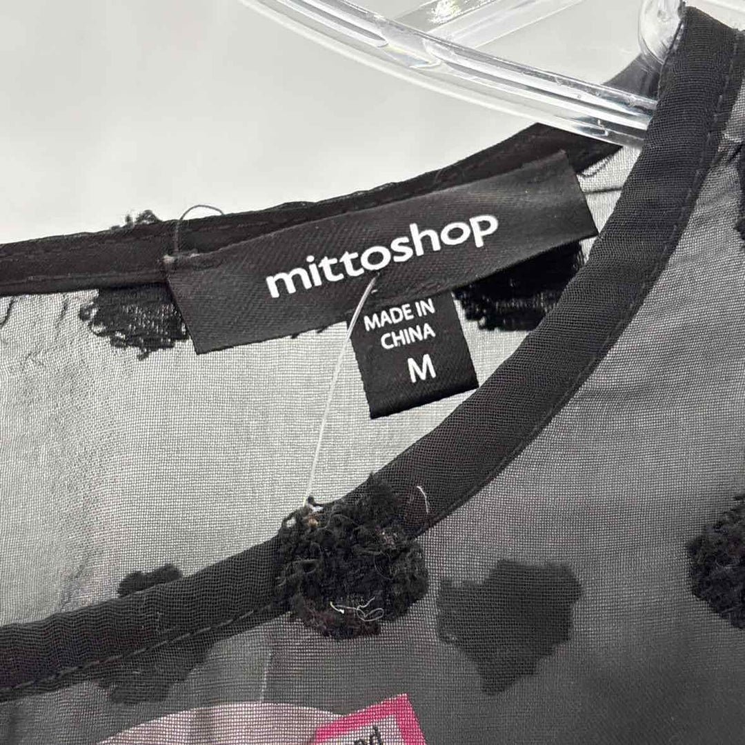 Size M MITTOSHOP Black Shirt