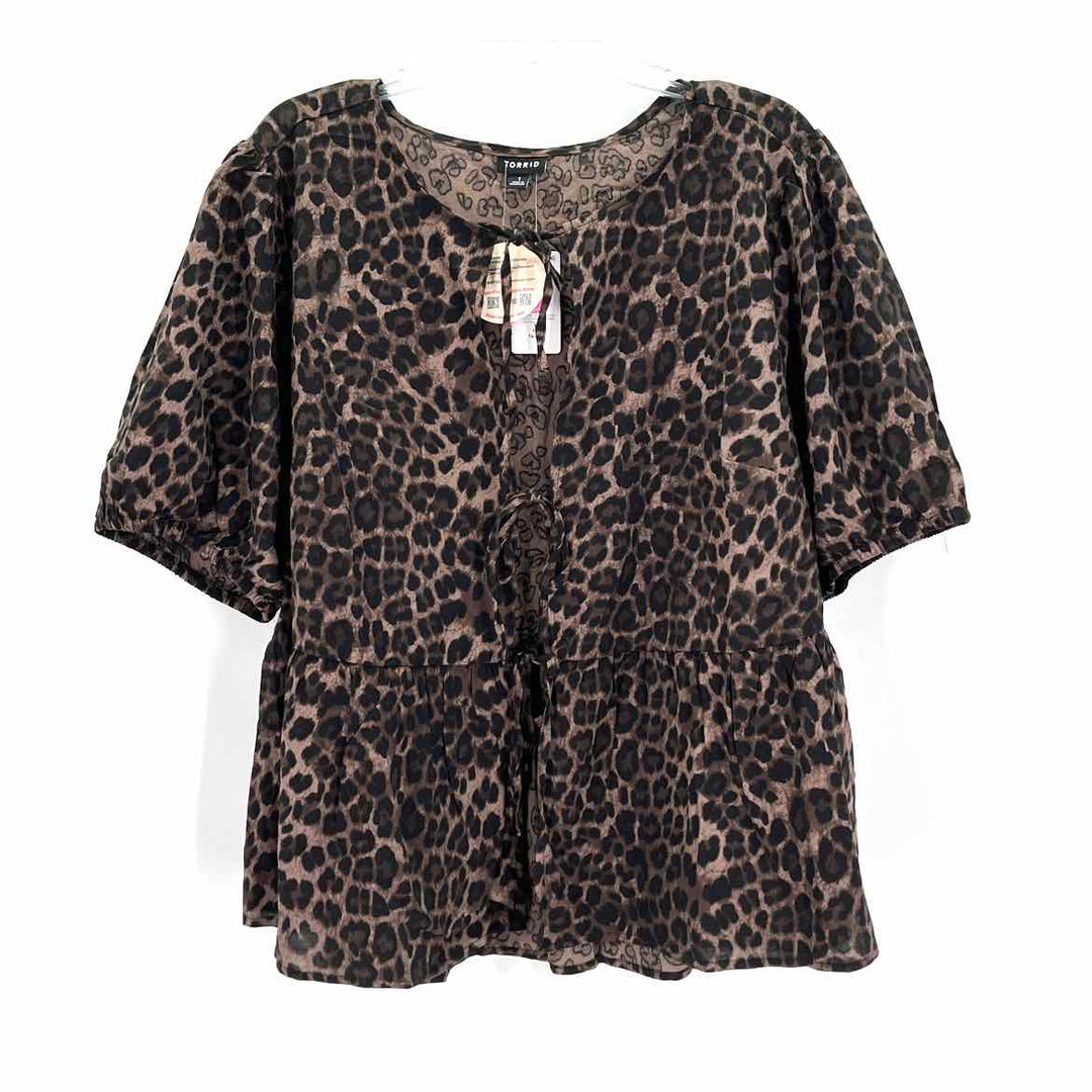 Size 14/16 Torrid Brown Shirt