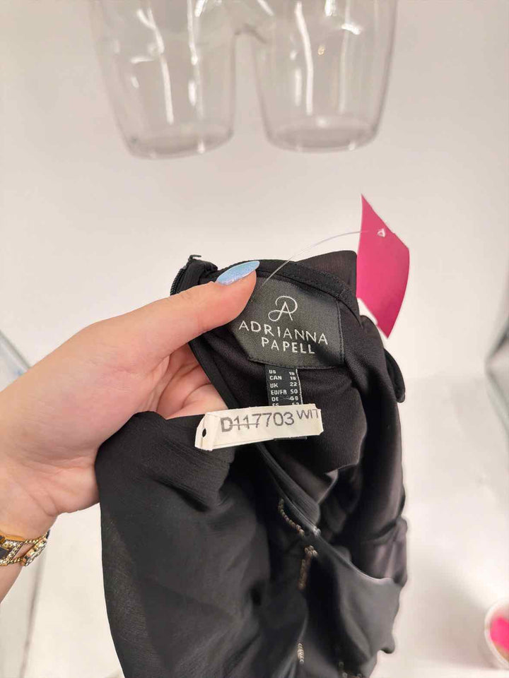 Size 18 Adrianna Papell Black PROM