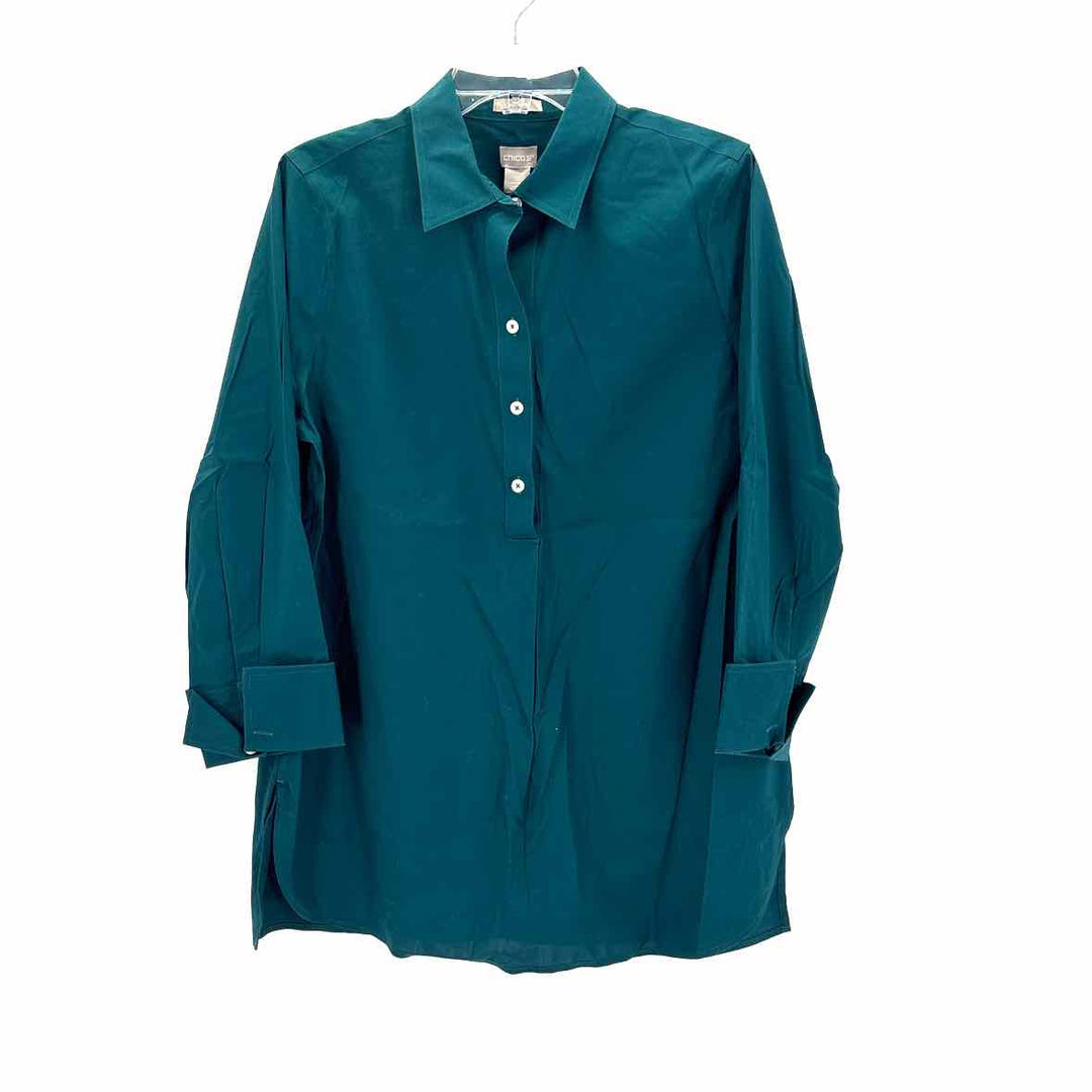 Size M Chico's Green Shirt
