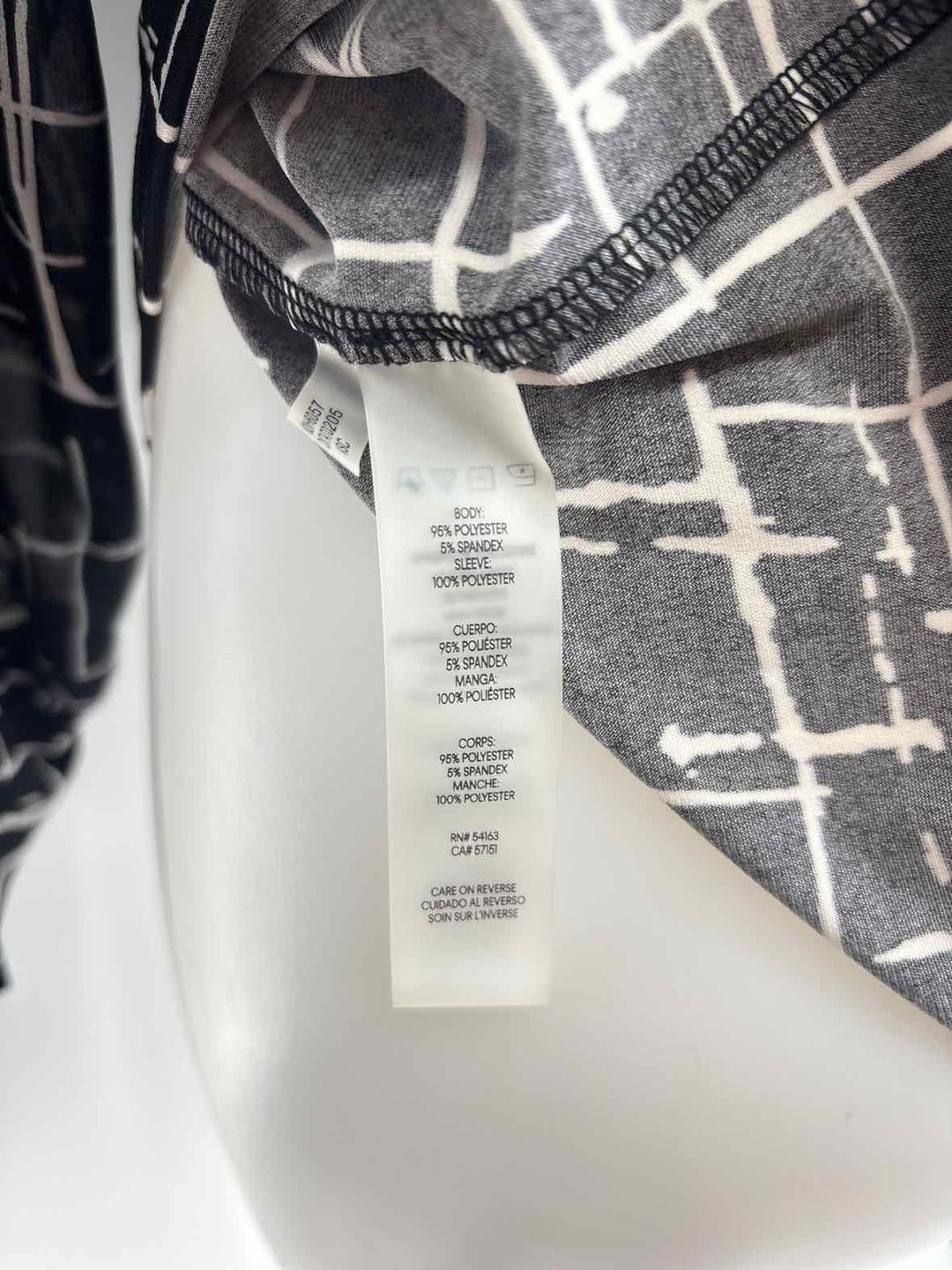 Size L Calvin Klein Black/White Shirt