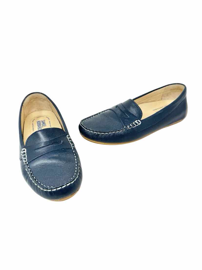 Shoe Size 7 Navy Leather Loafers