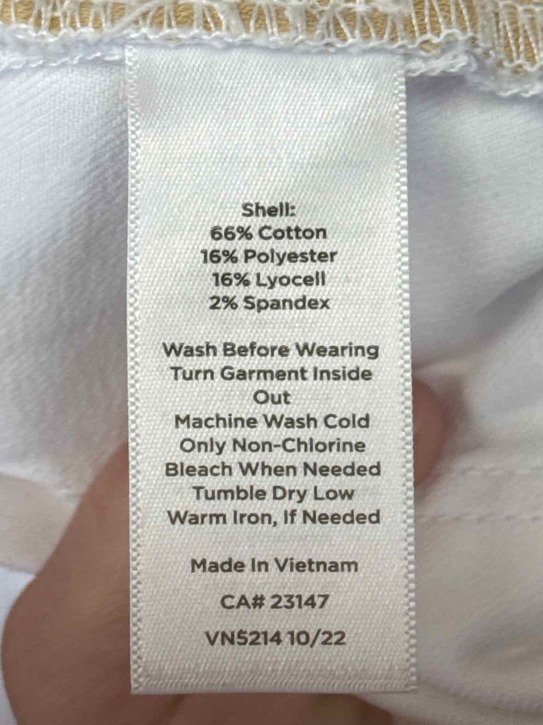 Size 14 Talbots White Pants