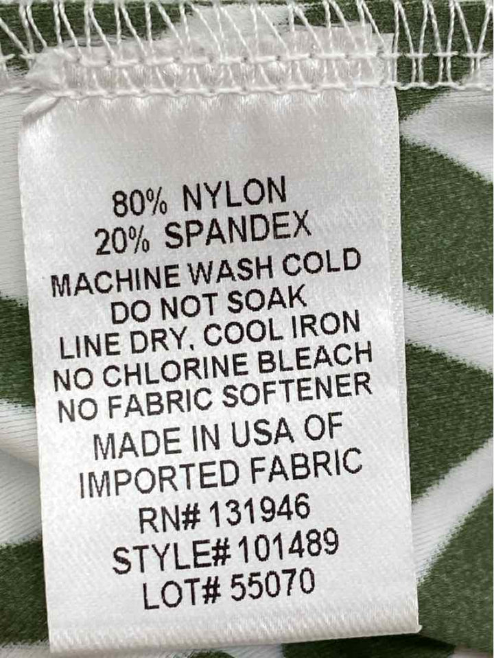 Size 8 Green Print Dress