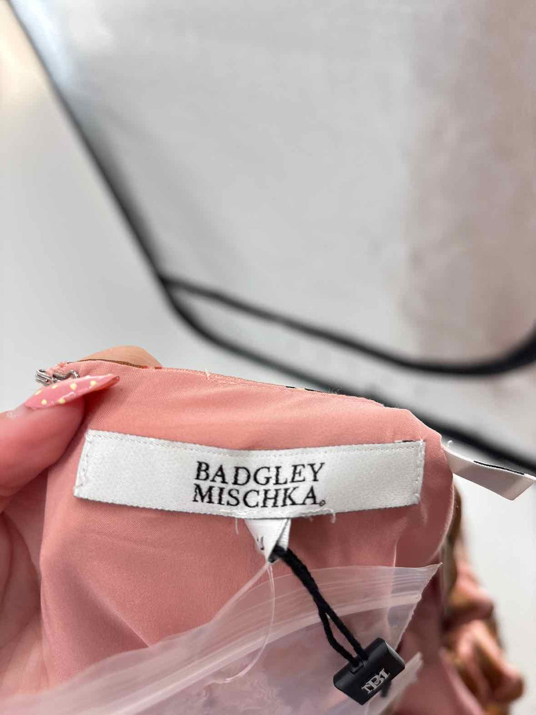 Size 14 Badgley Mischka Tan Dress