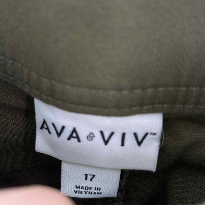Size 17 AVA & VIV Olive Pants