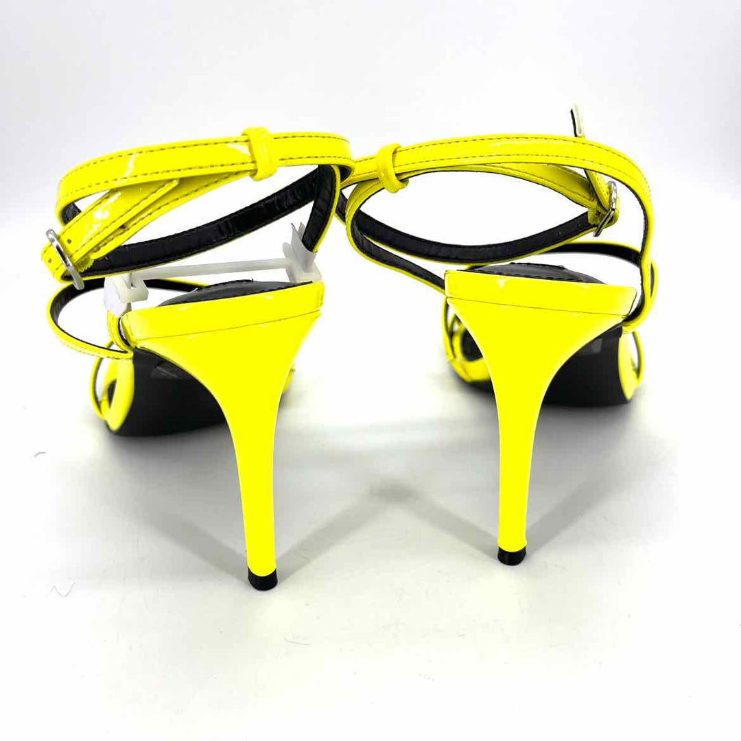 Shoe Size 10 Steve Madden Yellow PATENT Heels