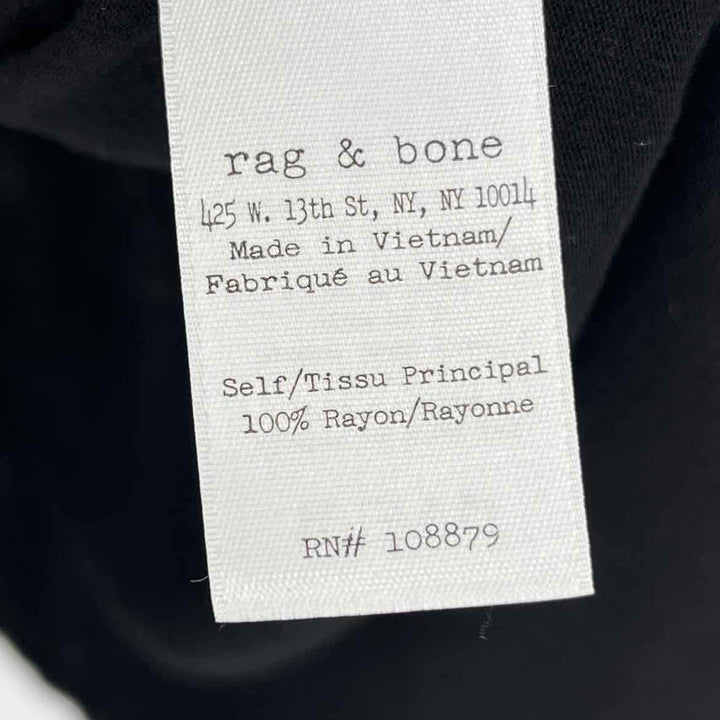 Size M RAG & BONE Black Shirt