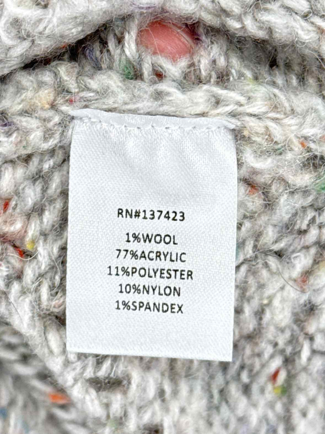 Size L/XL Gray Cardigan