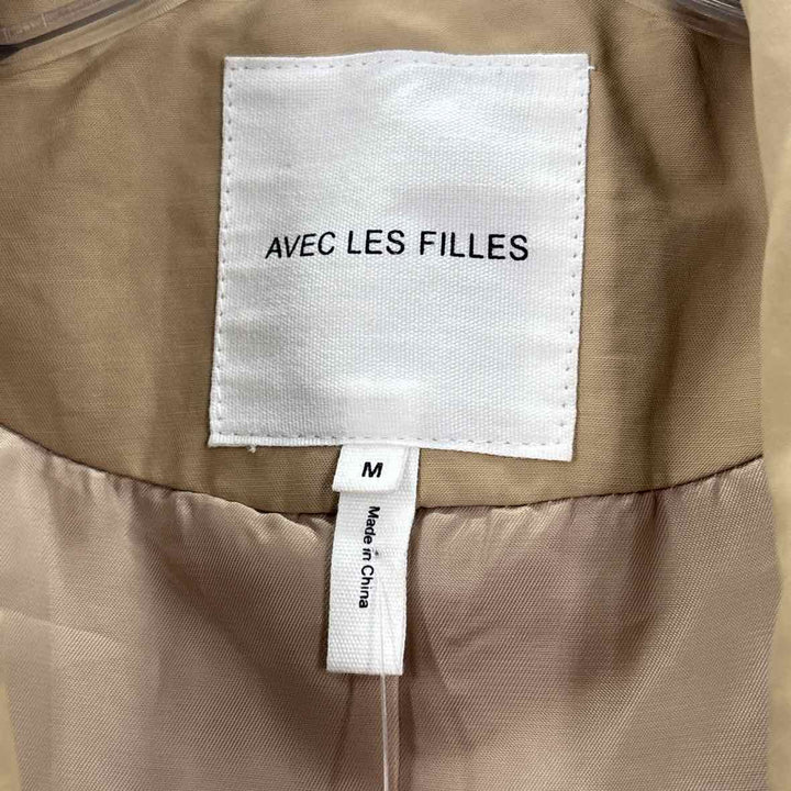 Size M AVEC LES FILLES Khaki Nylon Jacket