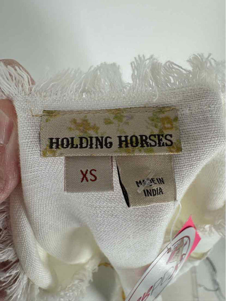Size XS HOLDING HORSES White Dress
