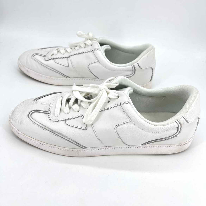 Shoe Size 12 Toms White Leather Sneakers