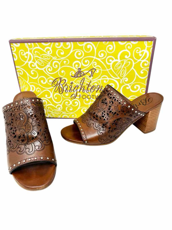 Shoe Size 6.5 BRIGHTON Tan Leather Sandals