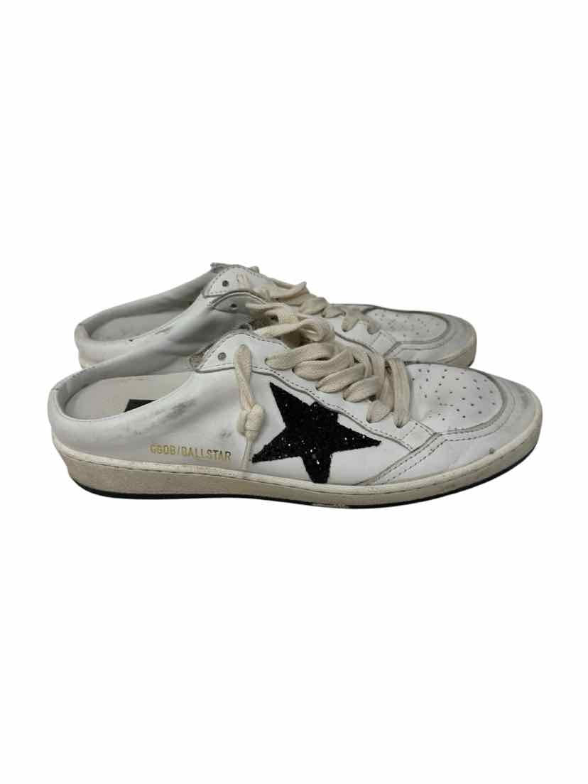Shoe Size 39 GOLDEN GOOSE White Leather Sneakers