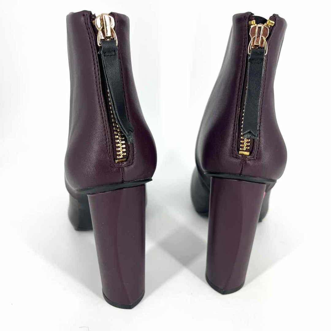 Shoe Size 10 CABI Burgundy Leather Boots