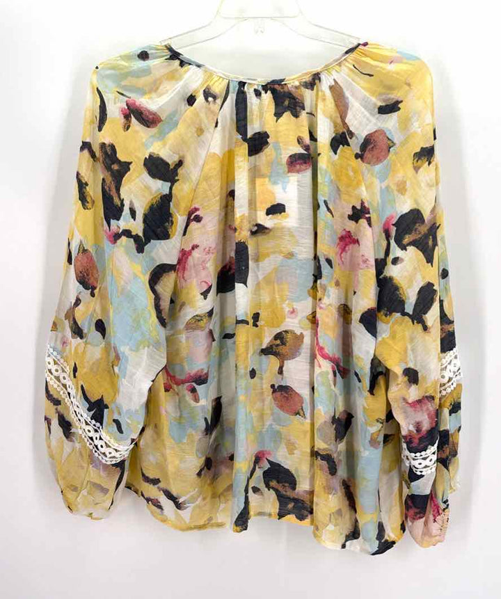 Size 3X ZAC & RACHEL Multi-Color Lace Shirt