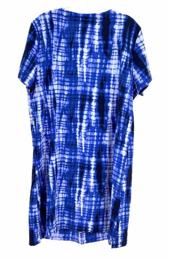 Size XL ELLEN TRACY Blue Cotton Dress