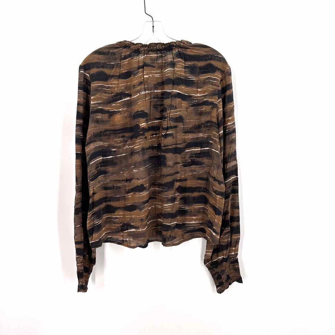 Size L CLOTH & STONE Brown Shirt