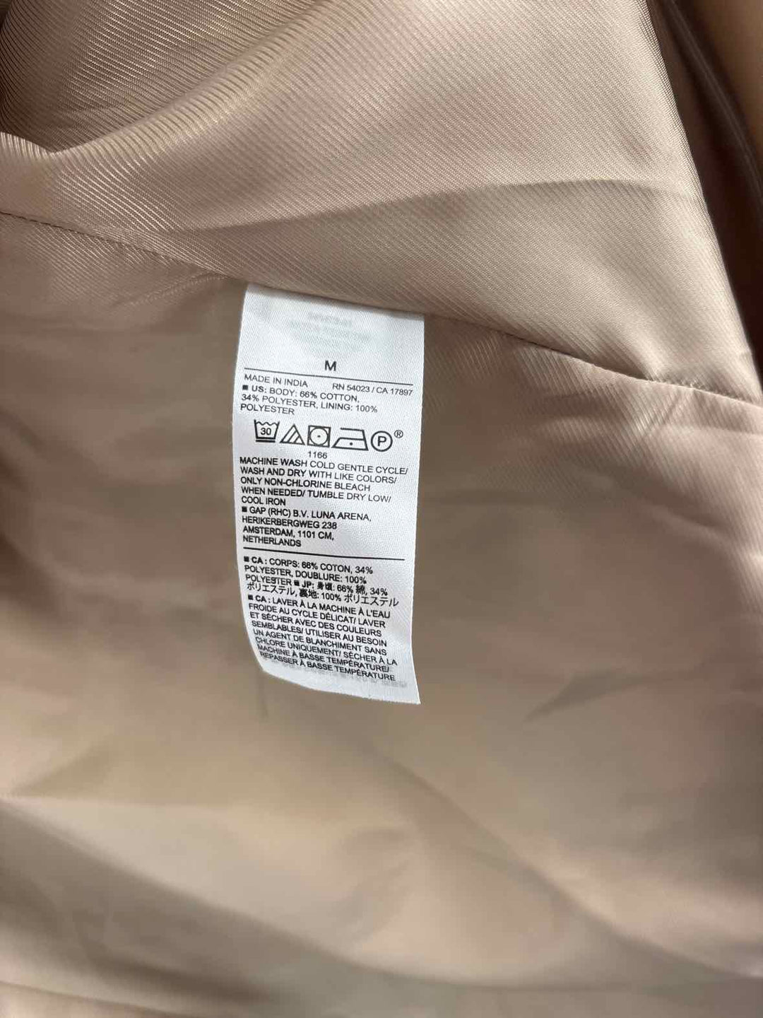 Size M Banana Republic Tan Coat