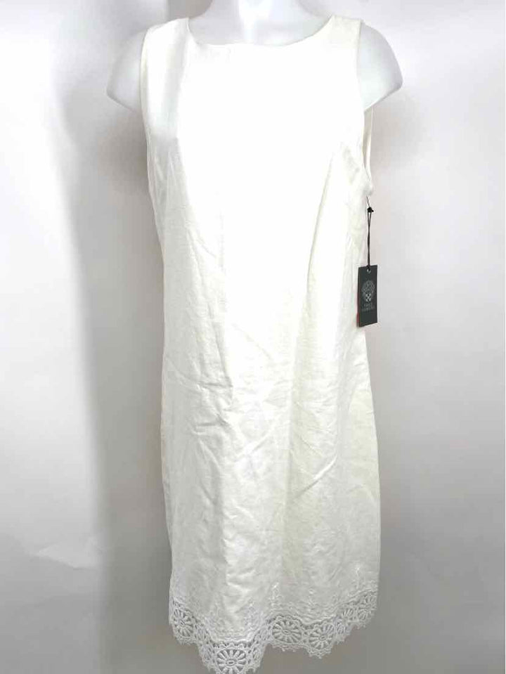 Size 14 Vince Camuto White Linen Dress