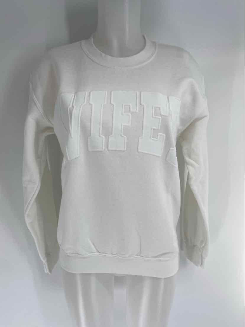 Size XS Anthropologie White Cotton Sweater
