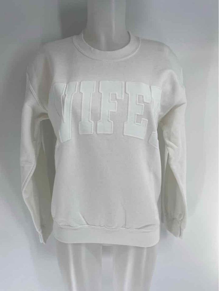 Size XS Anthropologie White Cotton Sweater