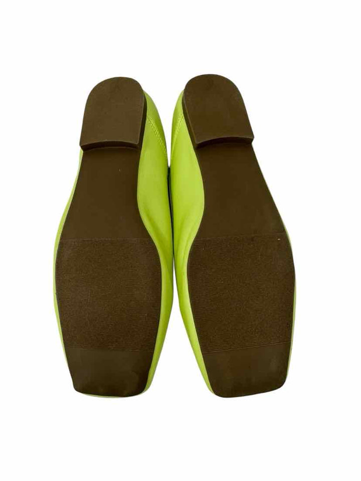 Shoe Size 9 Steve Madden Lime Green Leather Flats