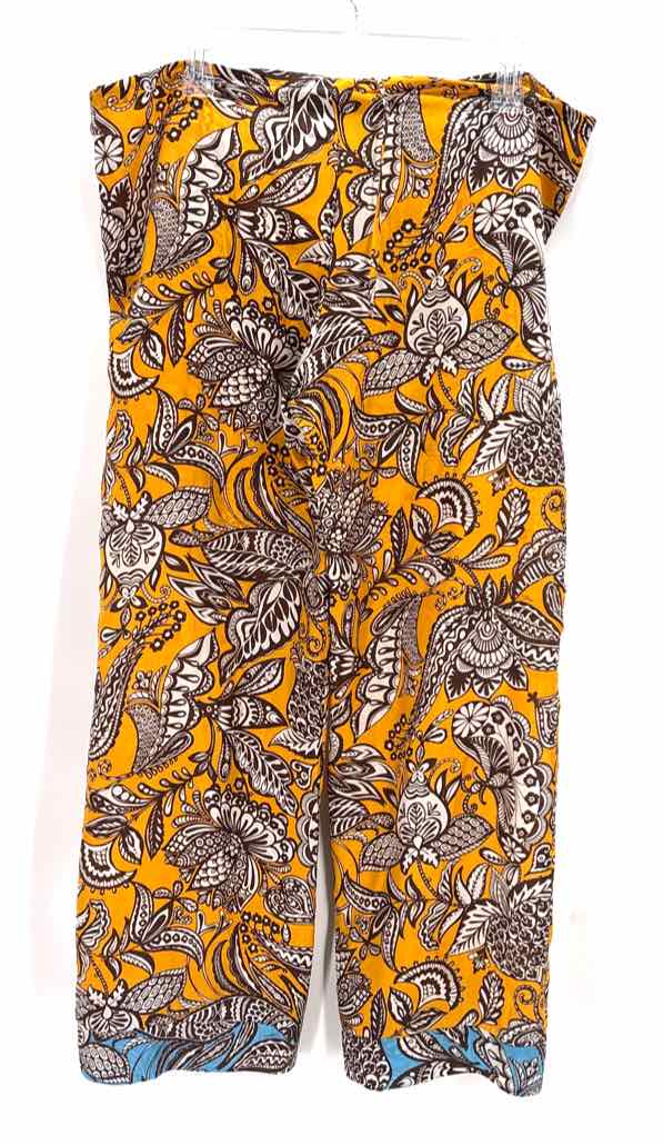 Size M TRINA TURK Yellow Silk Pants