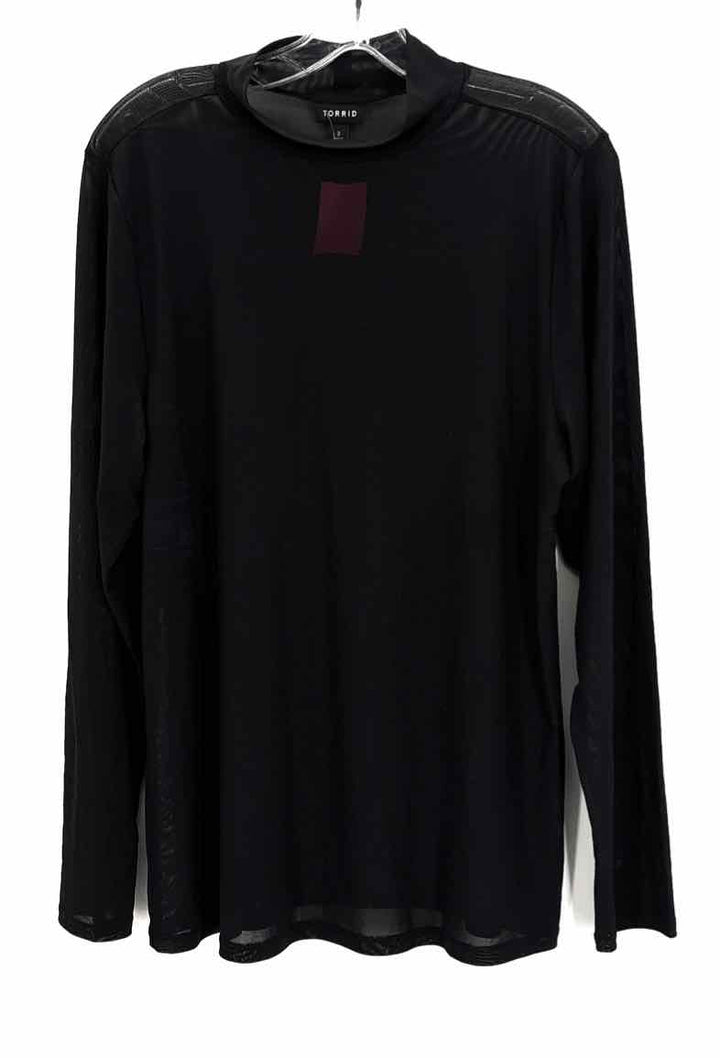 Size 3 Torrid Black Mesh Shirt