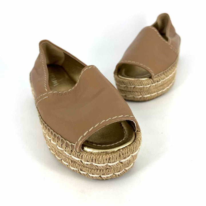 Shoe Size 5 PRADA Taupe Leather Sandals