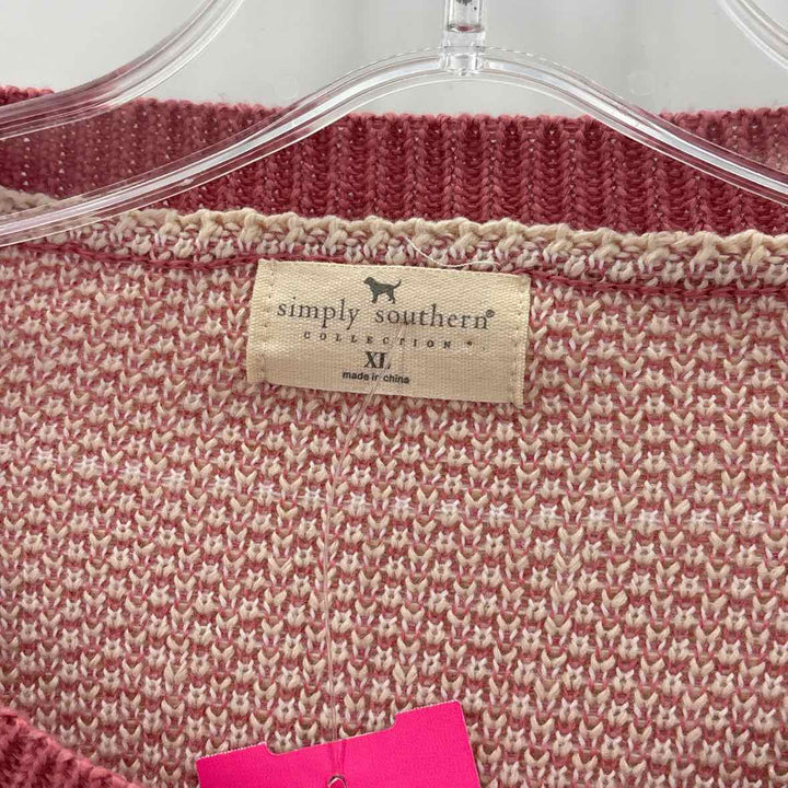 Size XL SIMPLY SOUTHERN Pink Sweater
