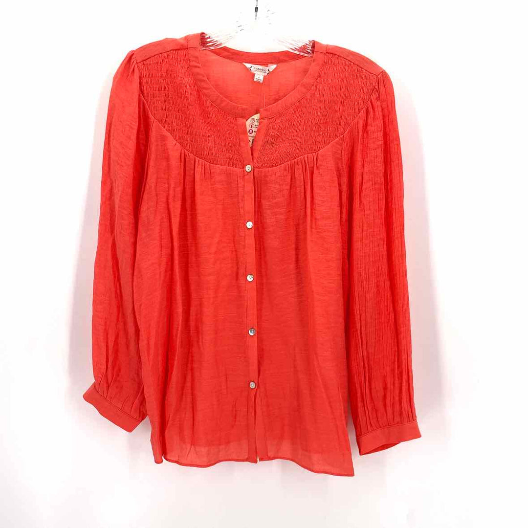 Size M NANETTE LEPORE Orange Shirt