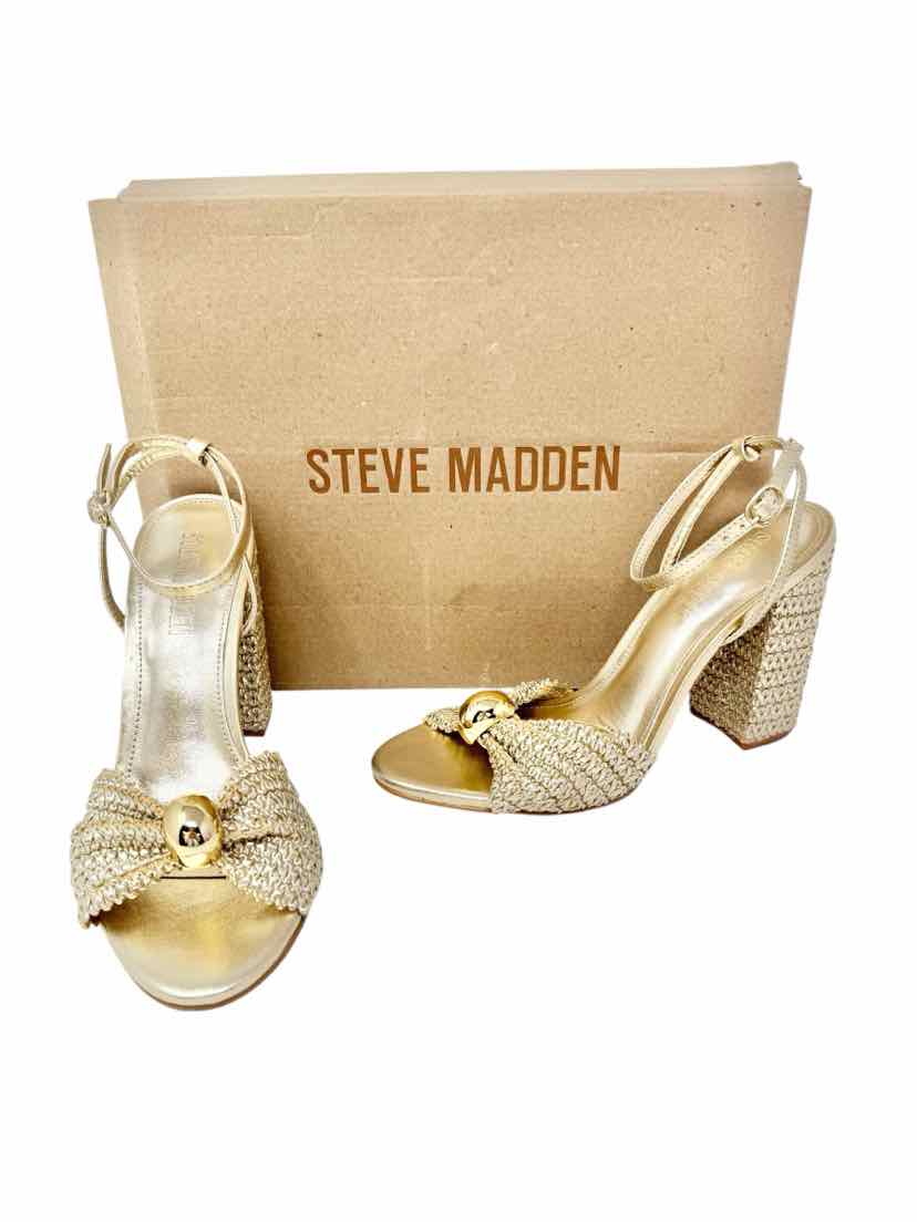 Shoe Size 8 Steve Madden Gold Heels