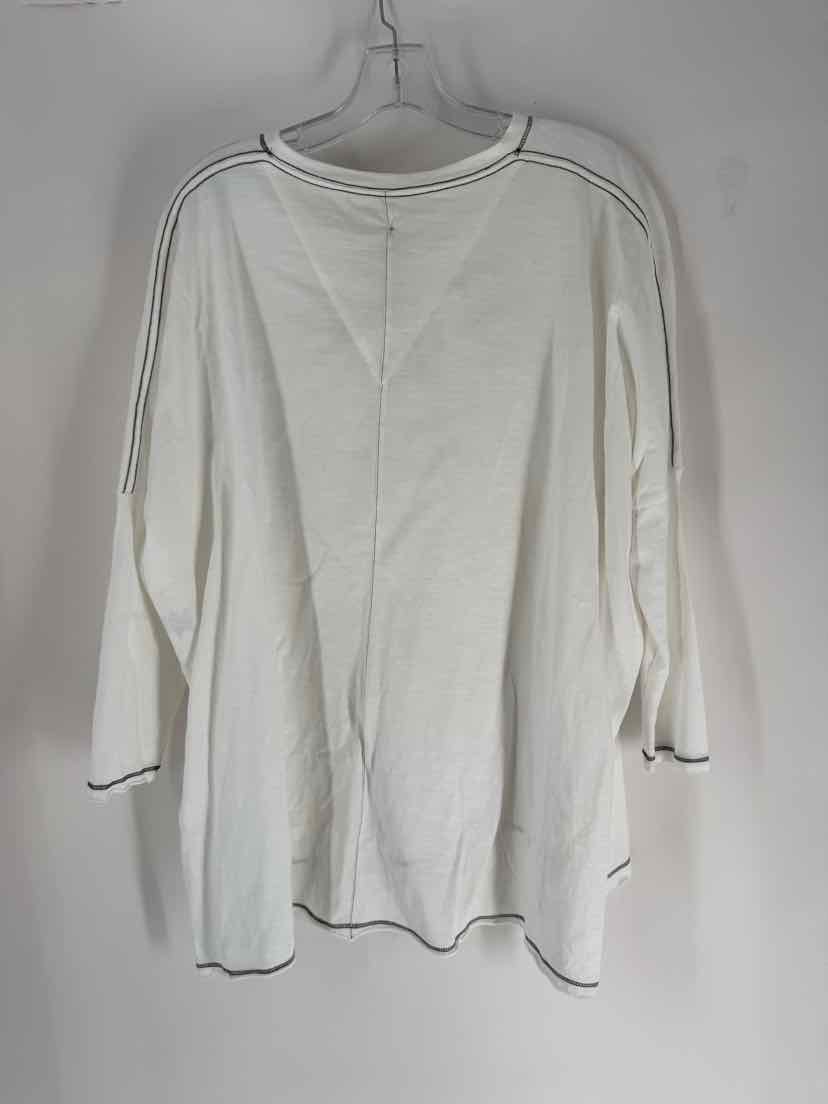 Size L White Cotton Shirt