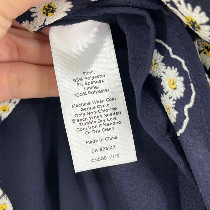 Size 18 Talbots Navy Print Skirt