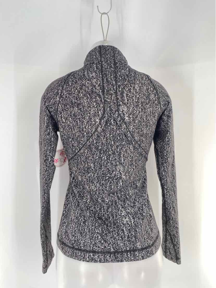Size 6 Lululemon Black Print Jacket