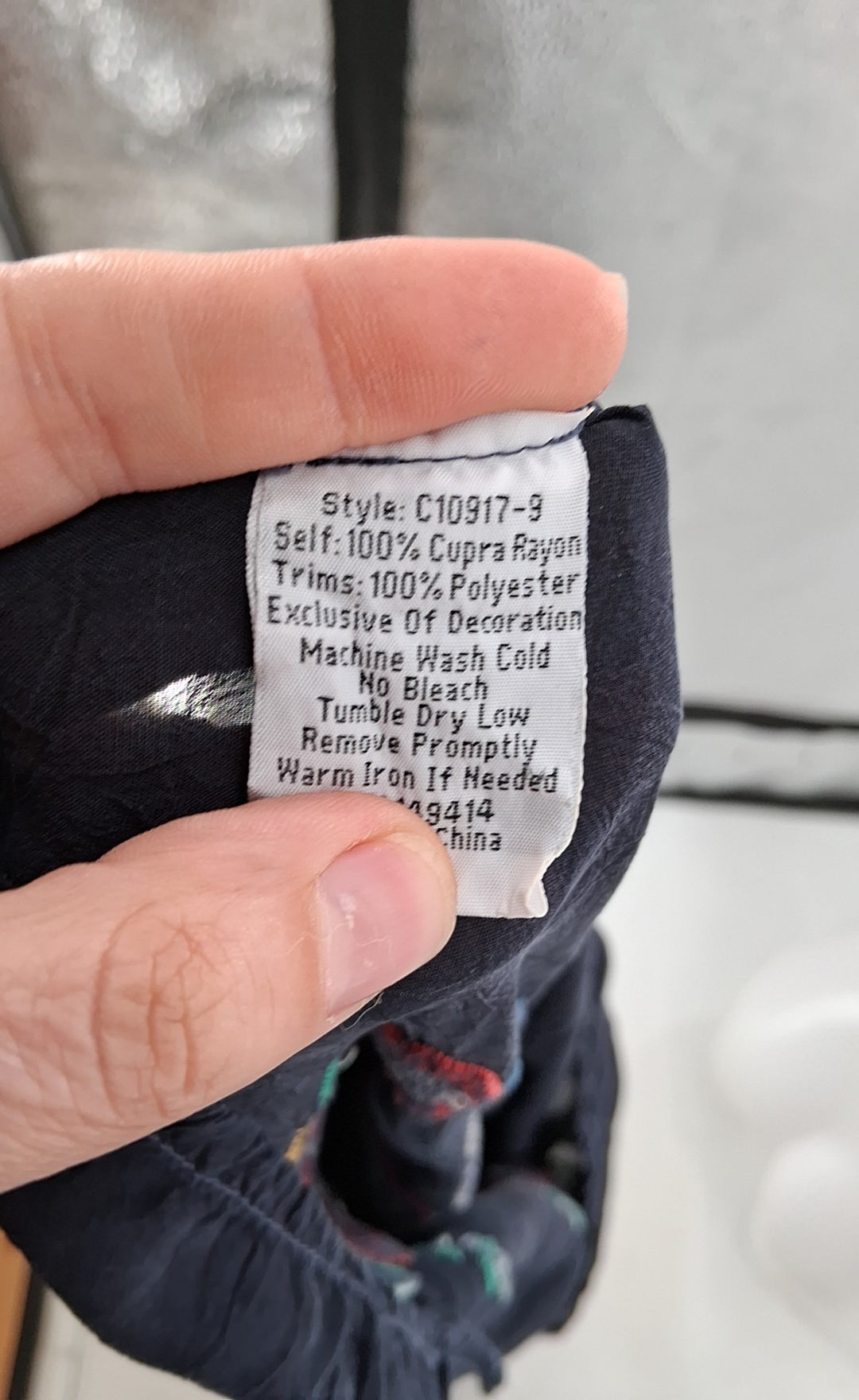 Size L Johnny Was Black Shirt