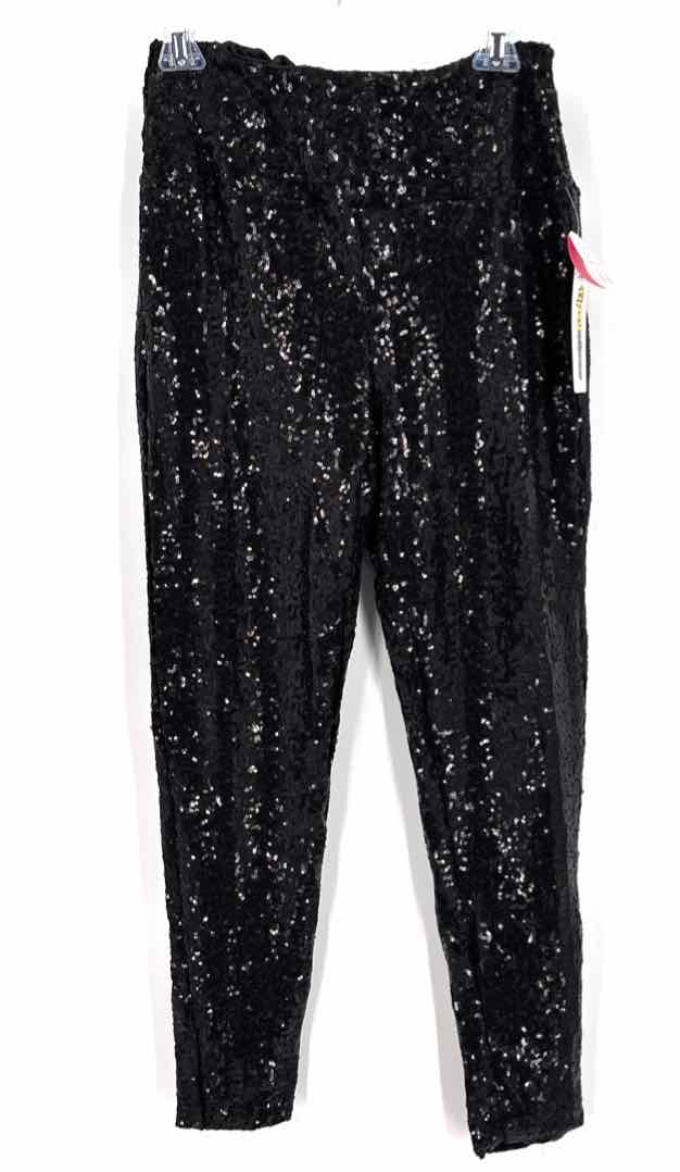 Size M Black Sequined Leggings