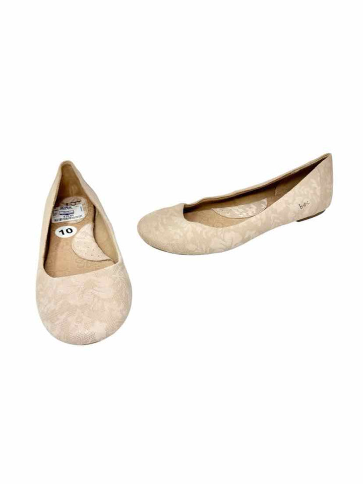 Shoe Size 10 Born Tan Leather Flats