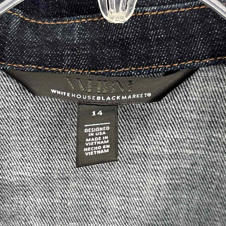 Size 14 White House Black Market Navy Denim Dress