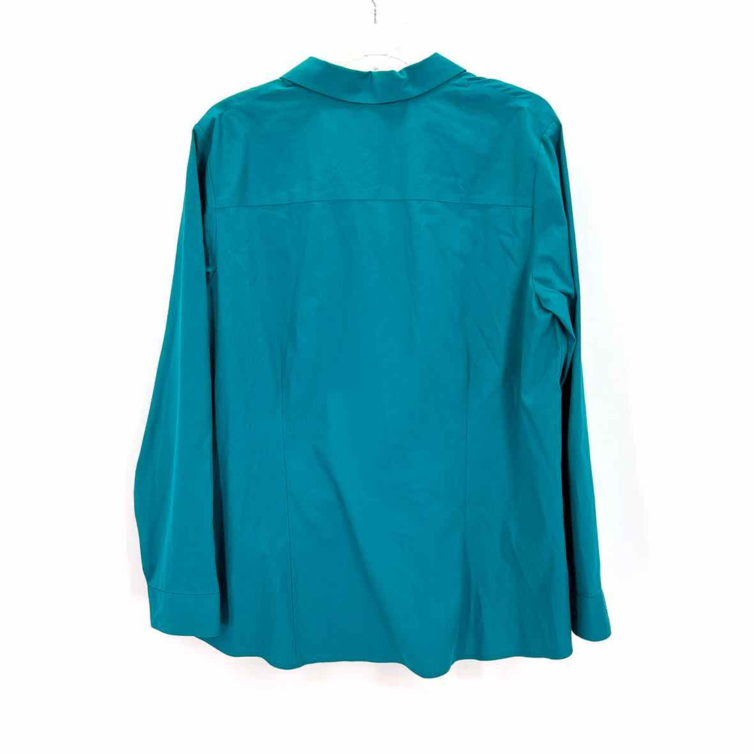 Size 1X Coldwater Creek Teal Shirt
