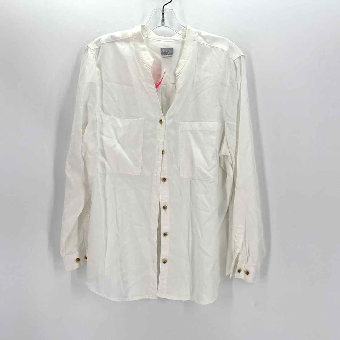Size 12 Chico's White Shirt