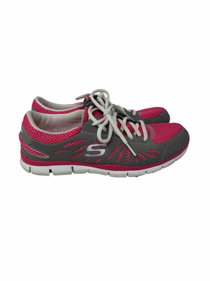 Shoe Size 8 Sketchers Pink Sneakers